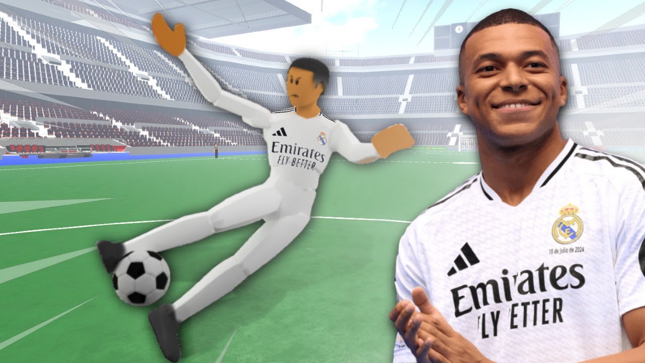 I Became Real Madrid's Mbappe in Realistic Street Soccer! (Roblox) background