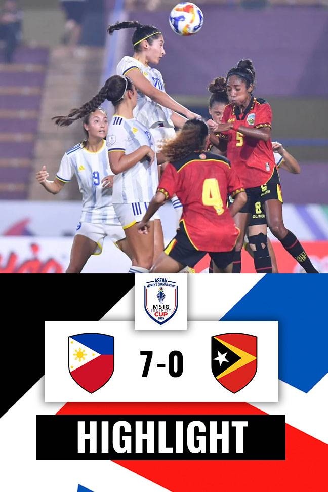 ASEAN Women's Championship MSIG Serenity Cup 2025 - Highlight Philippines vs Timor Leste