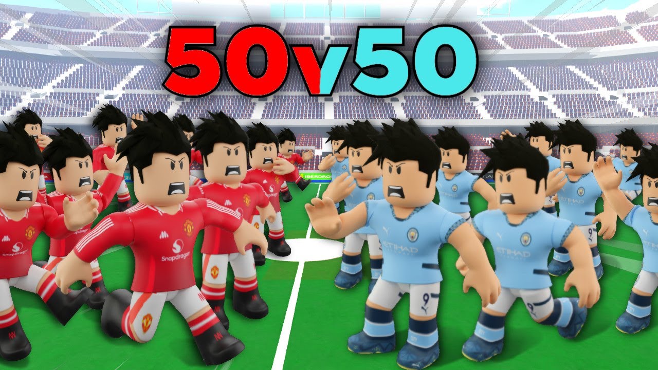 50v50 in Realistic Street Soccer! (Roblox) background