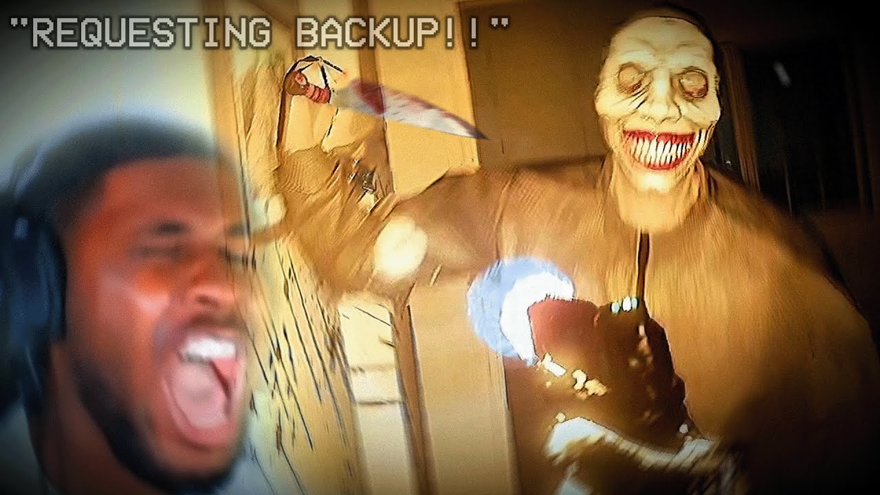 WHEN THEY GIVE YOU A GUN IN A HORROR GAME... background