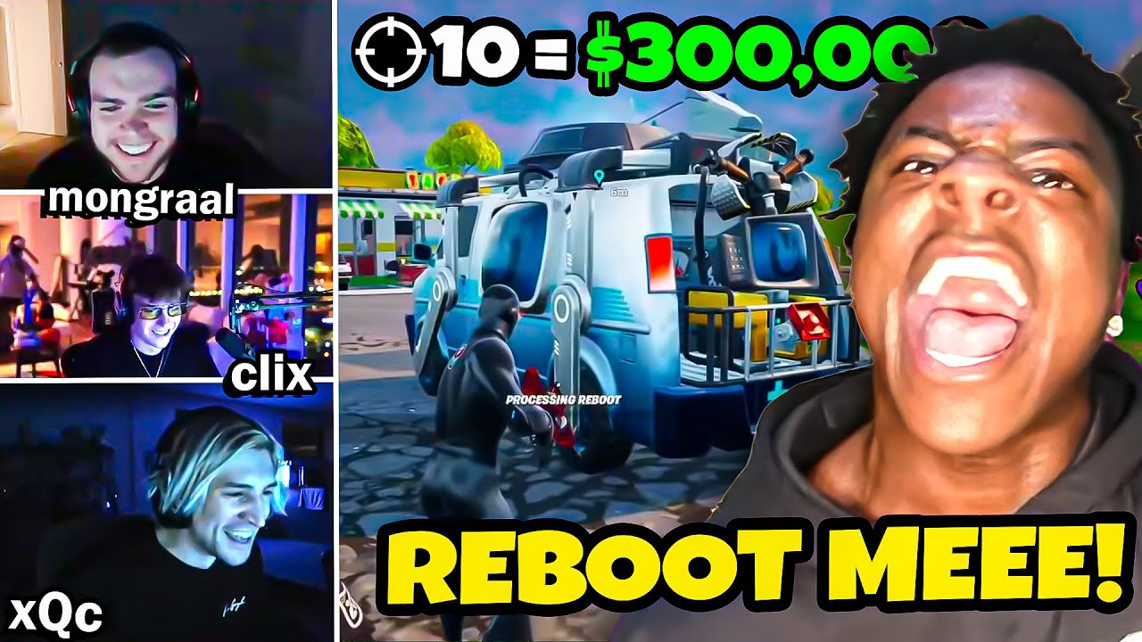 iShowSpeed $300,000 Fortnite Challenge (ft. xQc, Mongraal, Clix) background