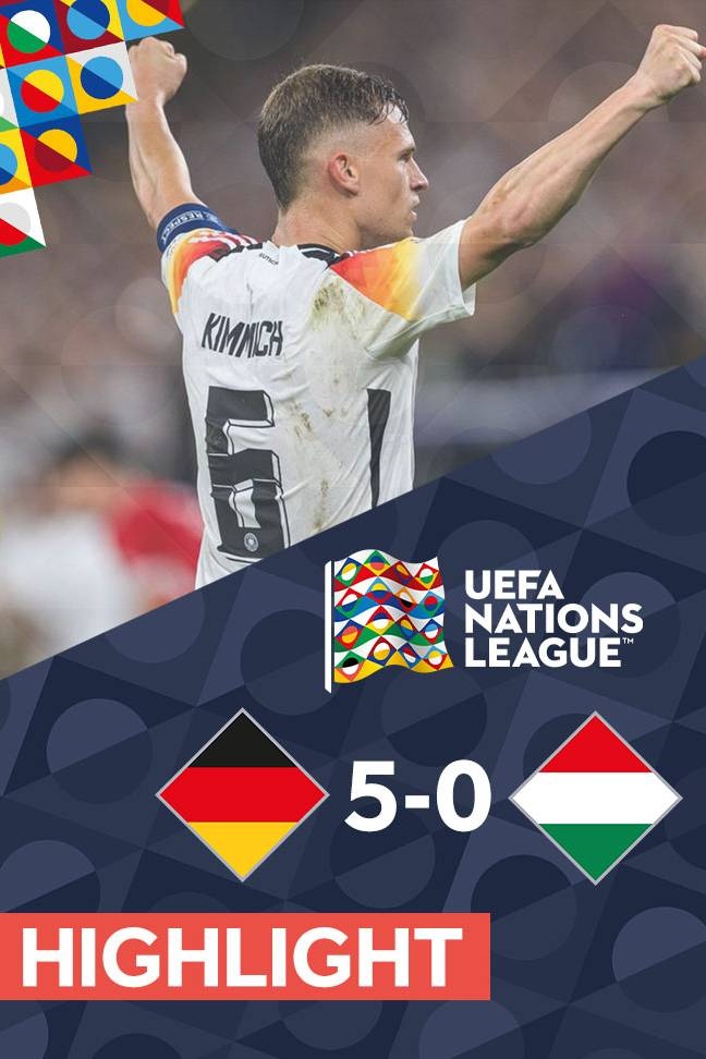 UEFA Nations League 2024/2025 - Highlight Germany vs Hungary background