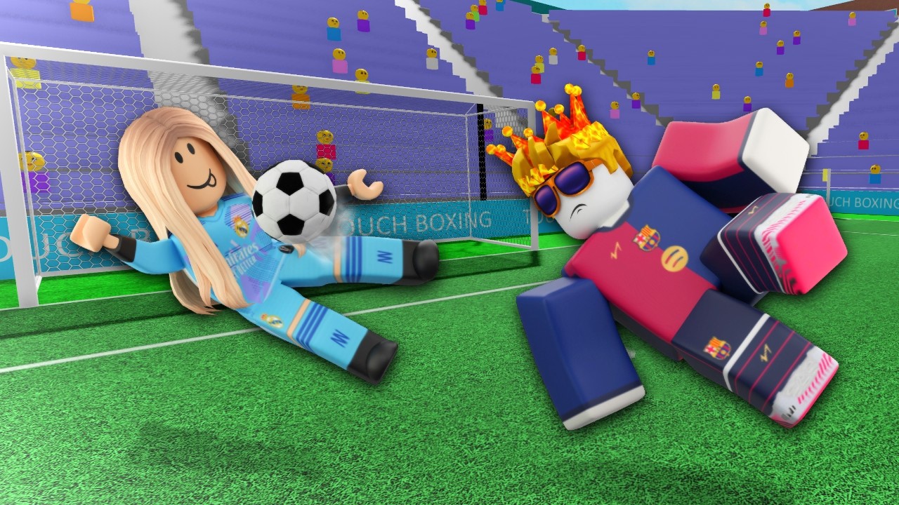 I 1v1'd PRO GIRLS in Touch Football! (Roblox) background