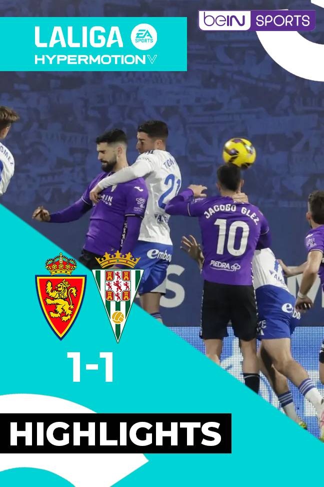 La Liga 2 2025 - Highlight Zaragoza vs Cordoba backdrop