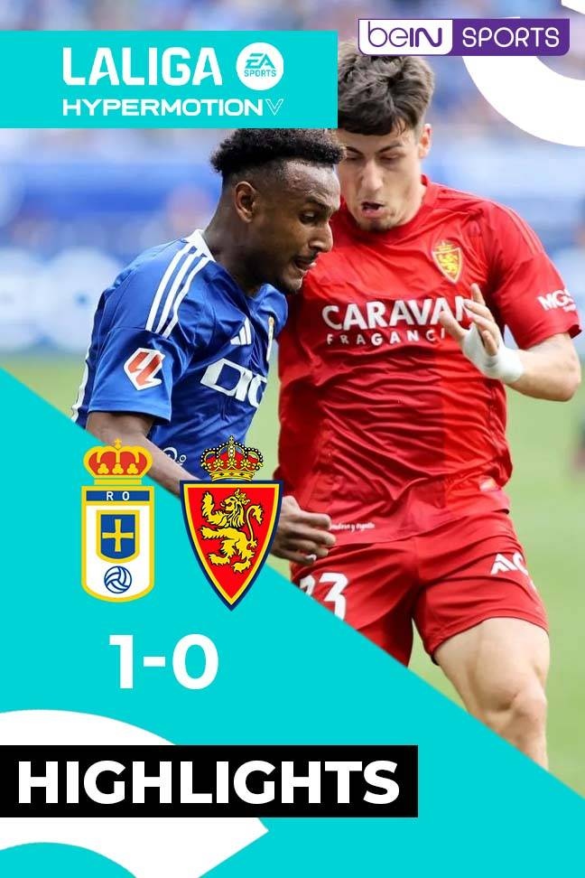 La Liga 2 2025 - Highlight Real Oviedo vs Zaragoza background