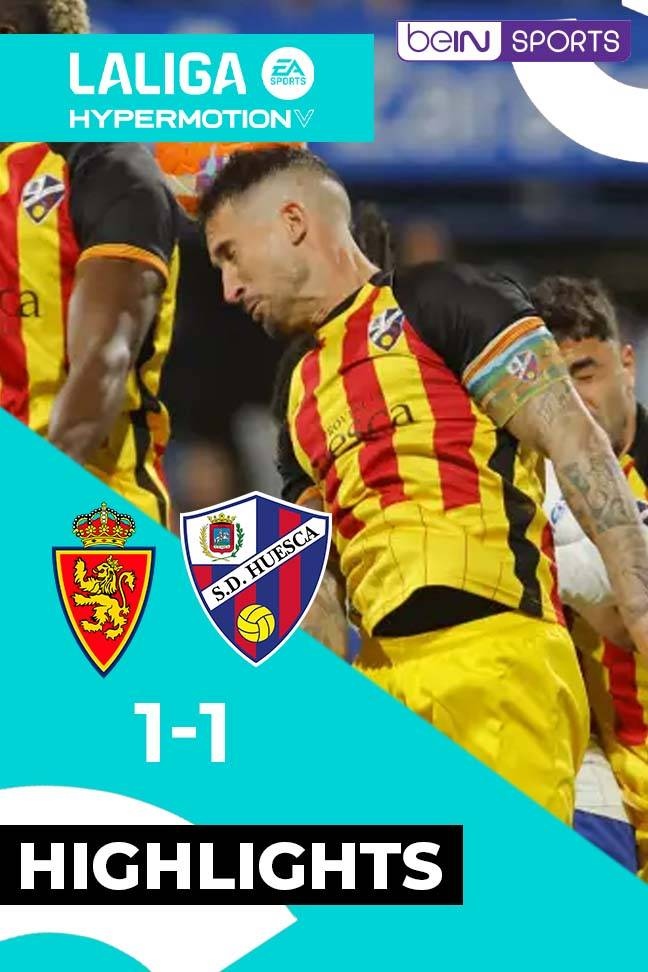 La Liga 2 2025 - Highlight Zaragoza vs Huesca background