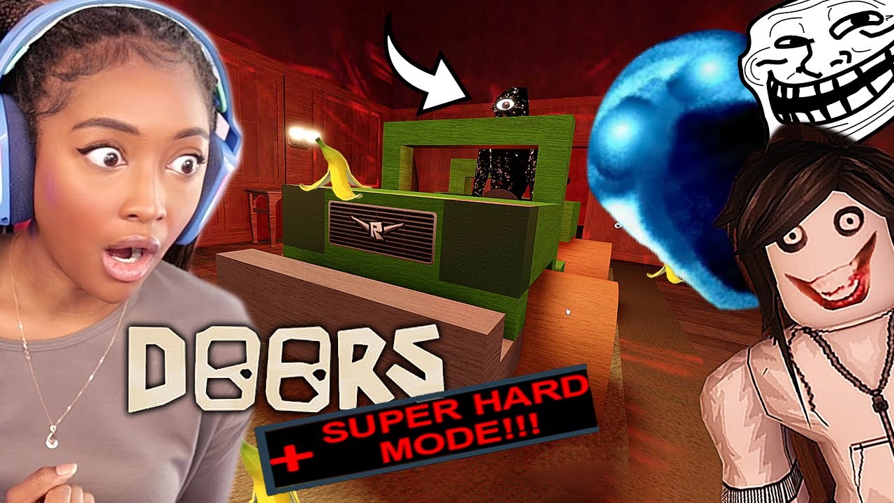 SEEK HAS A CAR NOW?!! | Roblox Doors SUPER HARD MODE (New Update) background