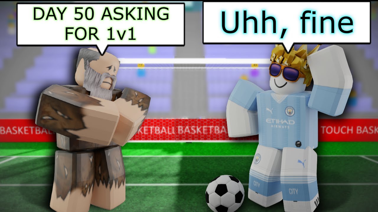 He Waited 50 DAYS to 1v1 Me in Touch Football... (Roblox Soccer) background