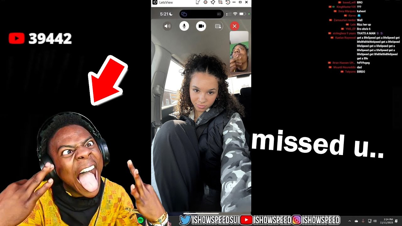 iShowSpeed *FACETIMES* Aaliyah after 1 year.. 🥰 background