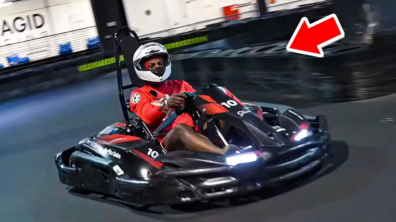 ISHOWSPEED TRIES GO-KARTING background