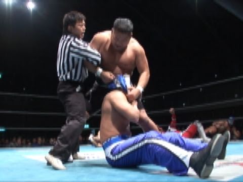 2010.11.26 SUPER STRONG MACHINE & JYUSHIN THUNDER LIGER & TIGER MASK & BLACK BUFFALO vs CHAOS
