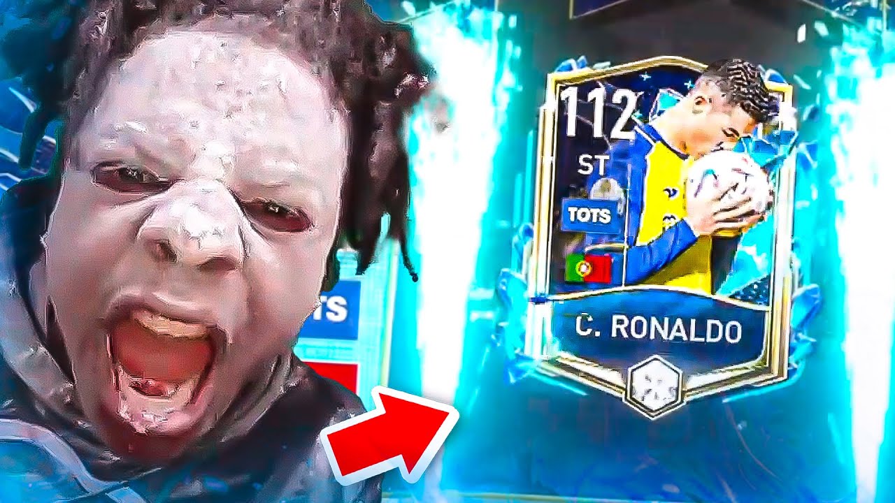 Speeds *LUCKIEST* Fifa Mobile pack Opening (Packs TOTS RONALDO & becomes WHITE) ๐๐