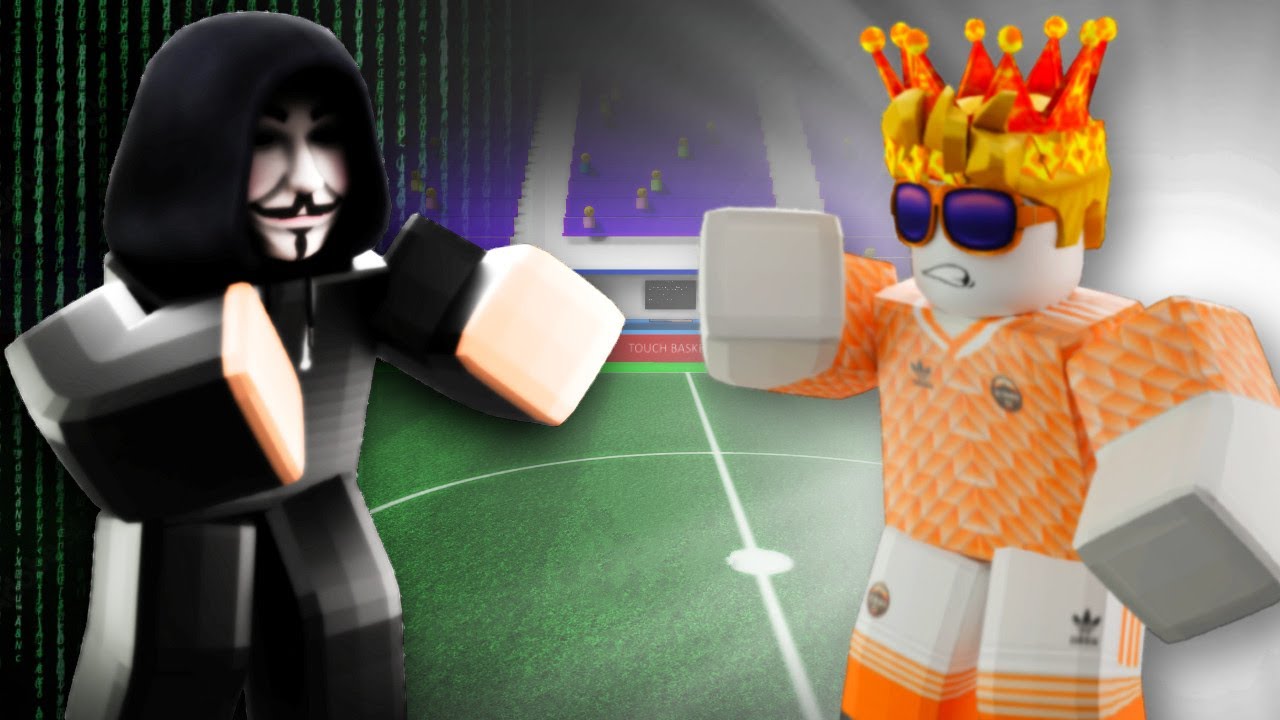 Can 5 Players Beat A HACKER? (Touch Football Roblox) background