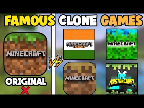 Playing The Famous Minecraft Clone Games !.... background