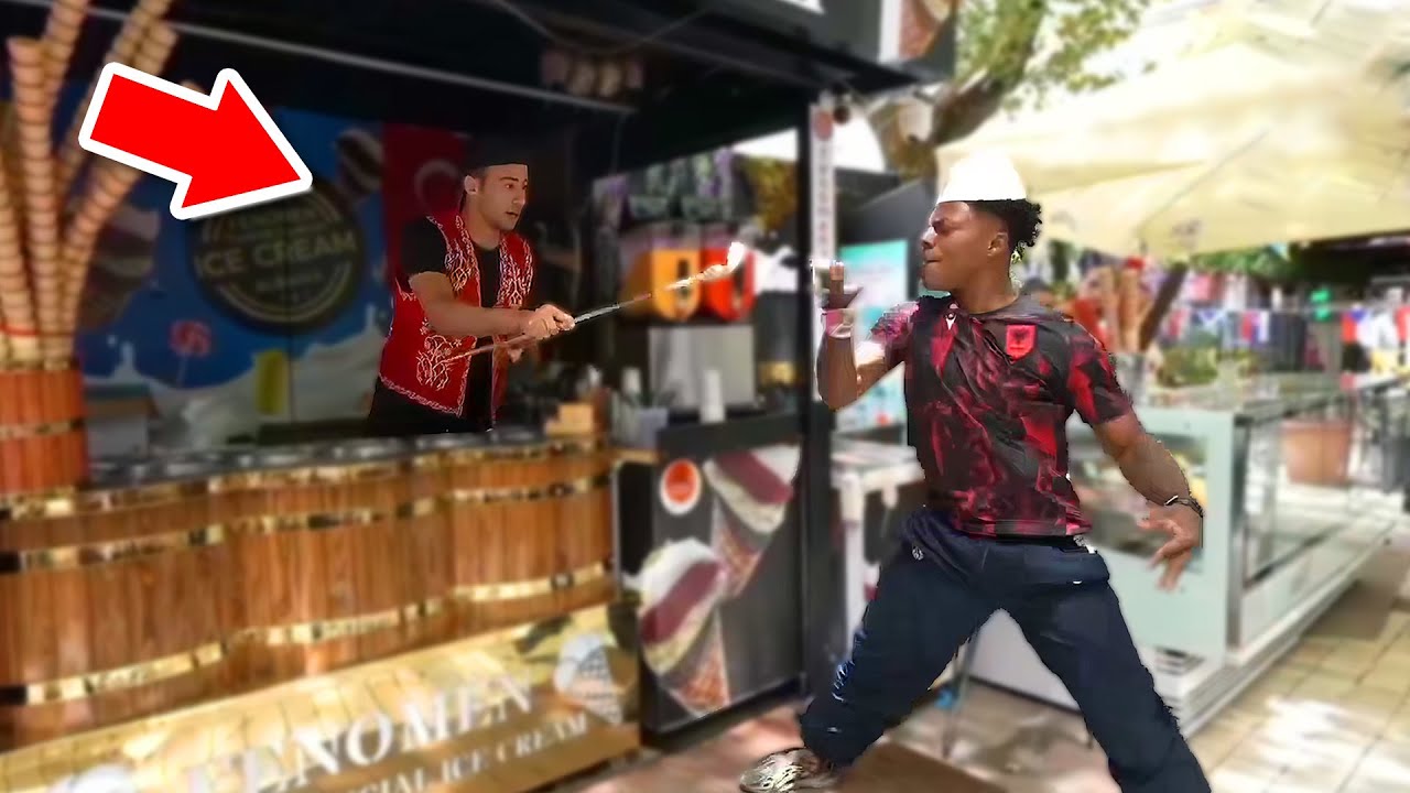 iShowSpeed vs Albanian Ice Cream Guy ๐๐ญ background
