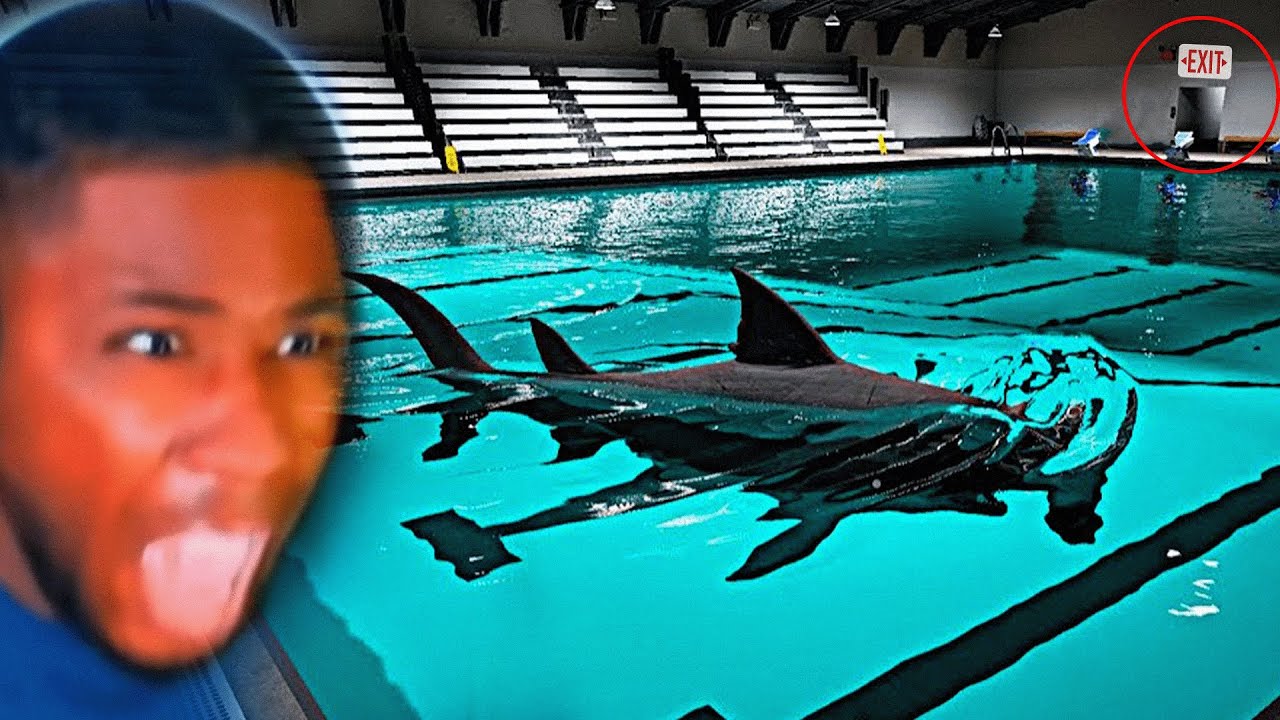 Surviving 10 Laps in a Pool WITH A GIANT SHARK!? | Sharks and Minnows