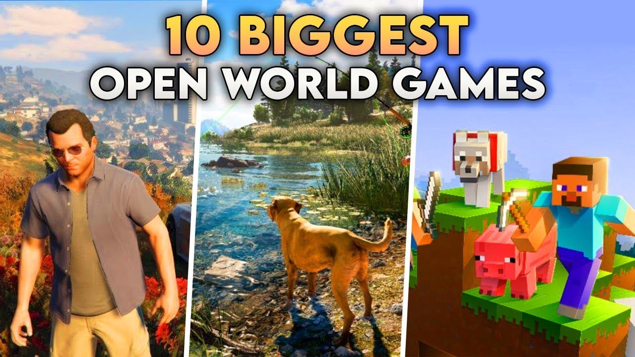 Top 10 *BIGGEST* OPEN WORLD Games Ever Made π | This Video Will Shock You π± background