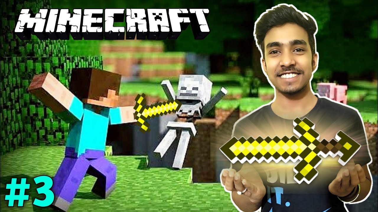 I START FARMING AND FOUND GOLD | MINECRAFT GAMEPLAY #3 background