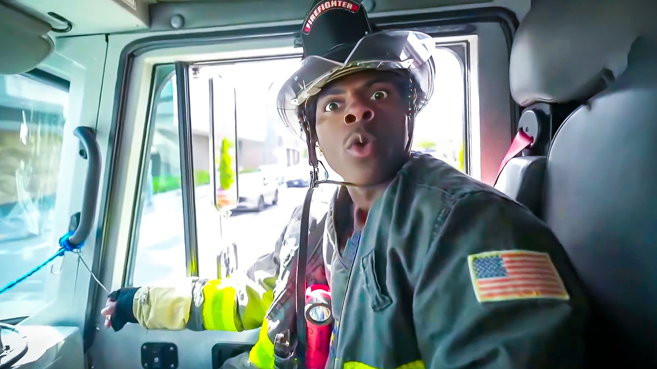 iShowSpeed Becomes A Firefighter For A Day! background