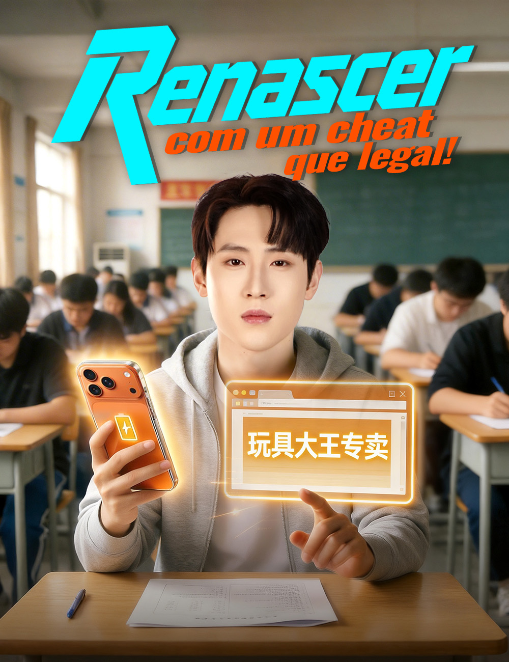 Renascer com um cheat, que legal! poster