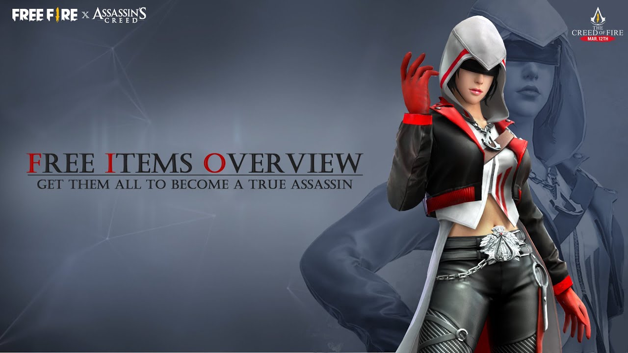Free Fire X Assassin's Creed Item Tutorial background
