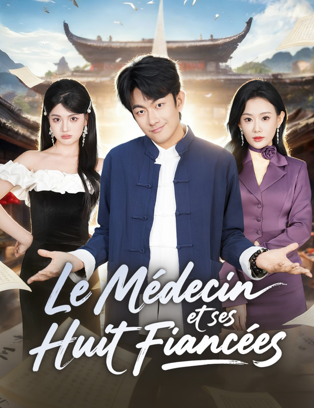 Le Médecin et ses Huit Fiancées background