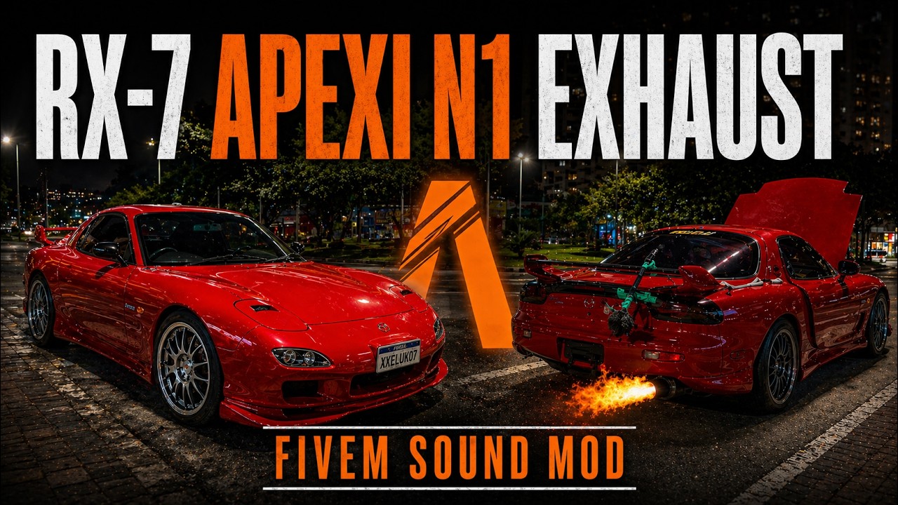 FiveM Sound Mod - Mazda RX-7 FD3S 13B-REW Apexi N1 Exhaust (IRL Recordings)