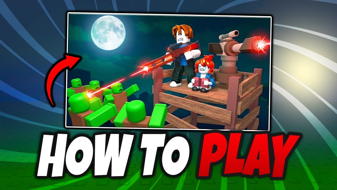 BEGINNER GUIDE in SURVIVE ZOMBIE ARENA Roblox - How to Play and Win Fast background
