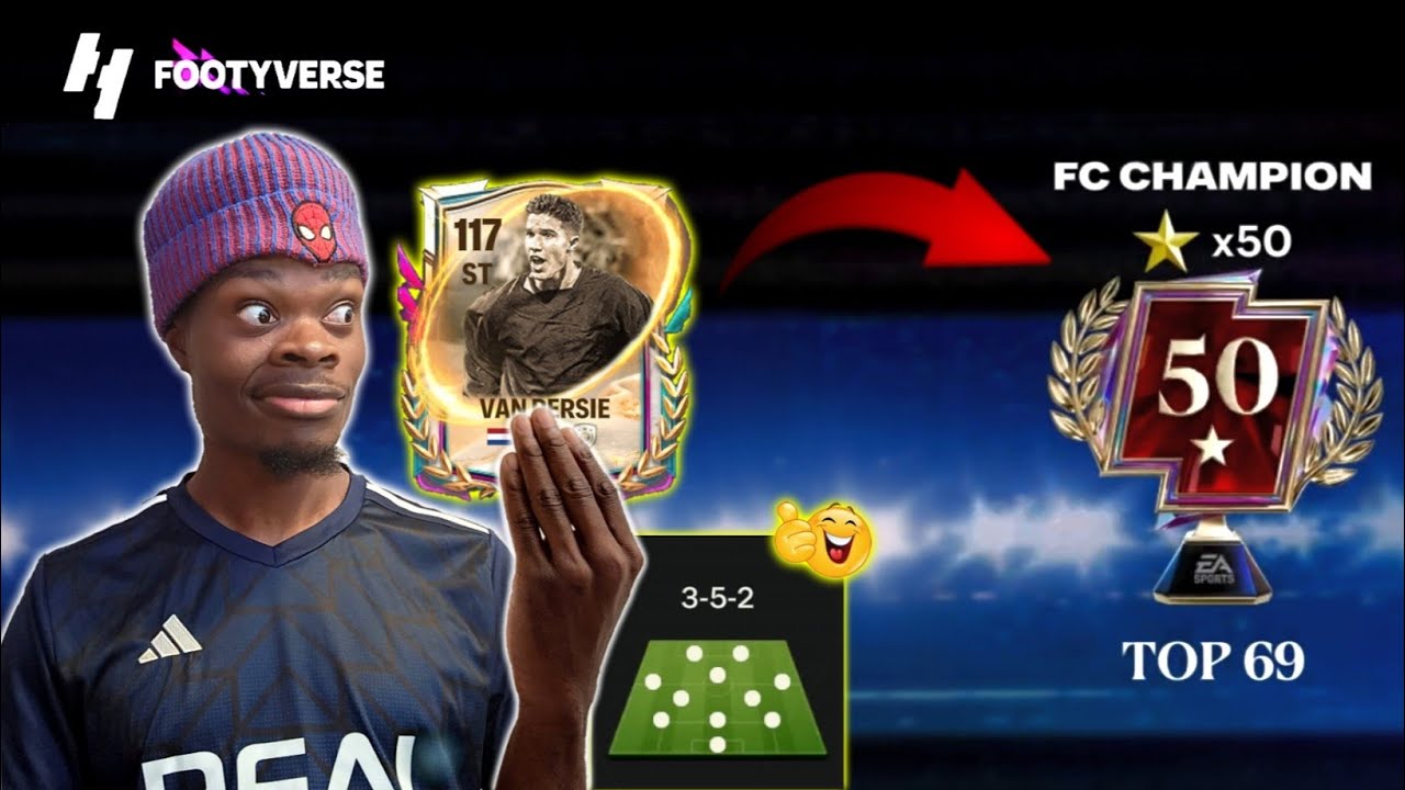 INTENSE Grind to 50🌟 ( 3-5-2 Bai is BACK! ) Late purchase Robin Van Persie is actually Broken🤣🔥! background