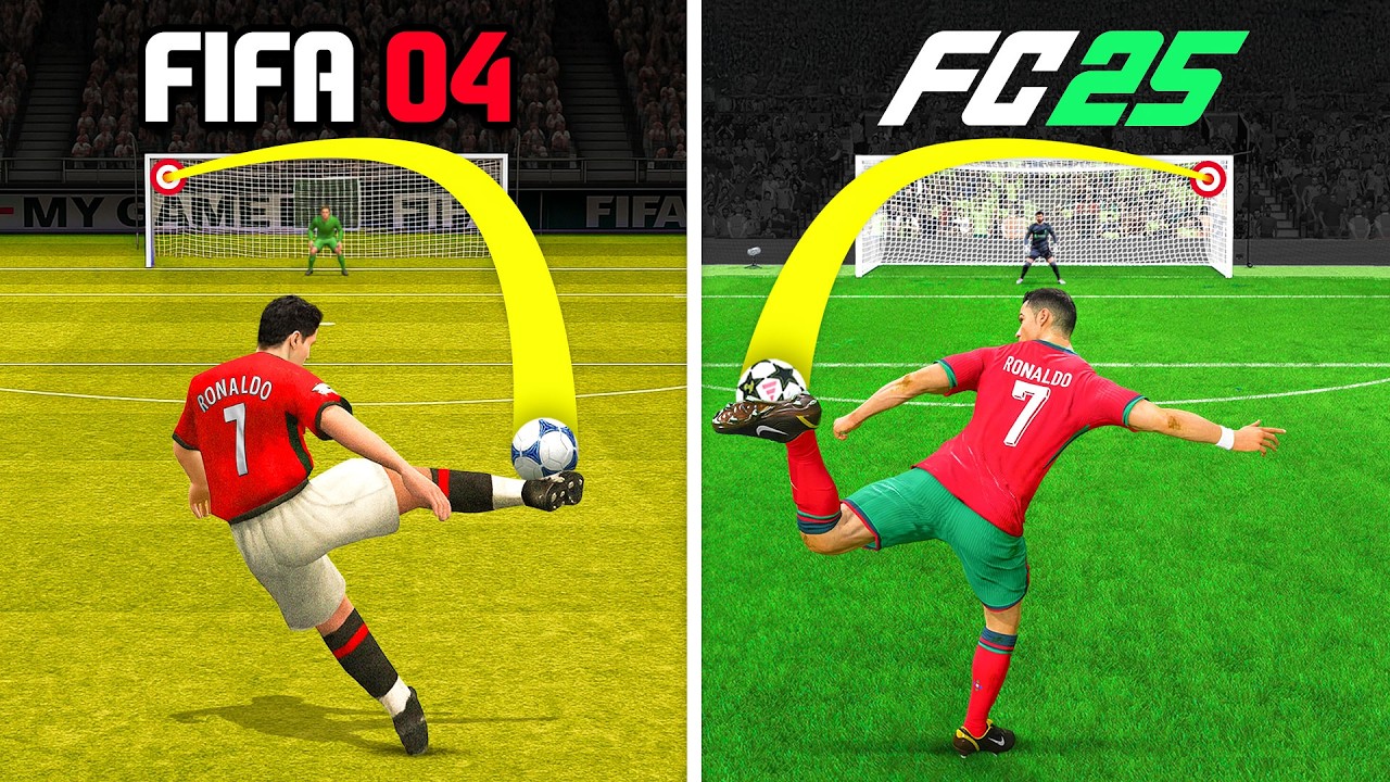 Scoring 1 Amazing Goal with Ronaldo in Every FIFA