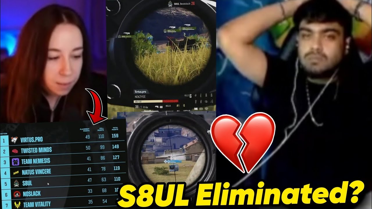 S8UL PUBG Team Eliminated From EWC? 💔Mamba Shocked 😰 S8UL WWCD Highlights 🔥🚀