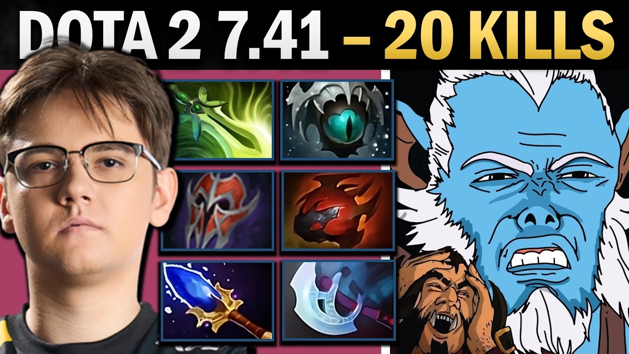 Phantom Lancer Dota 2 7.41 with 20 Kills and Mask - Dota 2 Gameplay