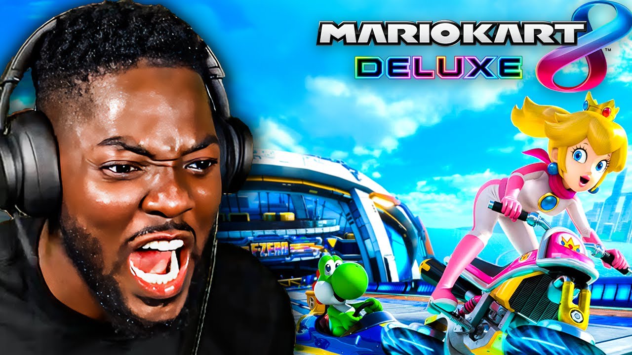 THESE RACES ARE GETTING TOO COMPETITIVE (Mario Kart 8) background