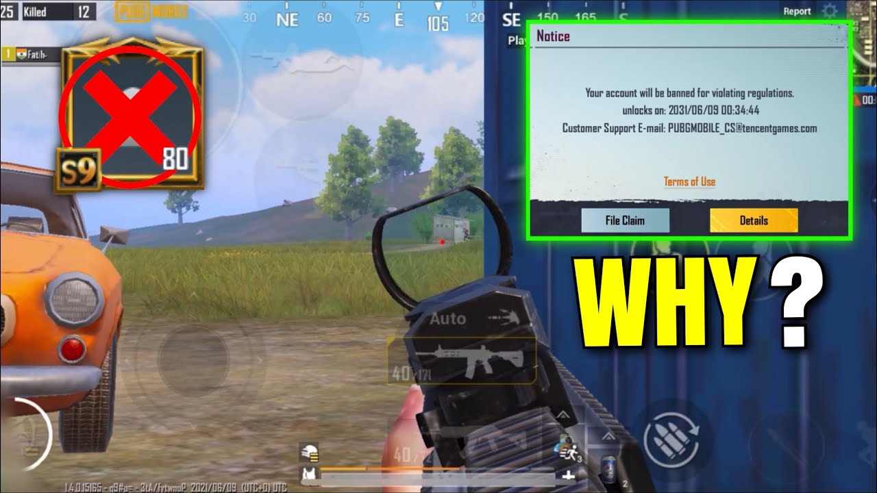 I GOT BANNED FOR 10 YEARS 😞 PUBG Mobile background