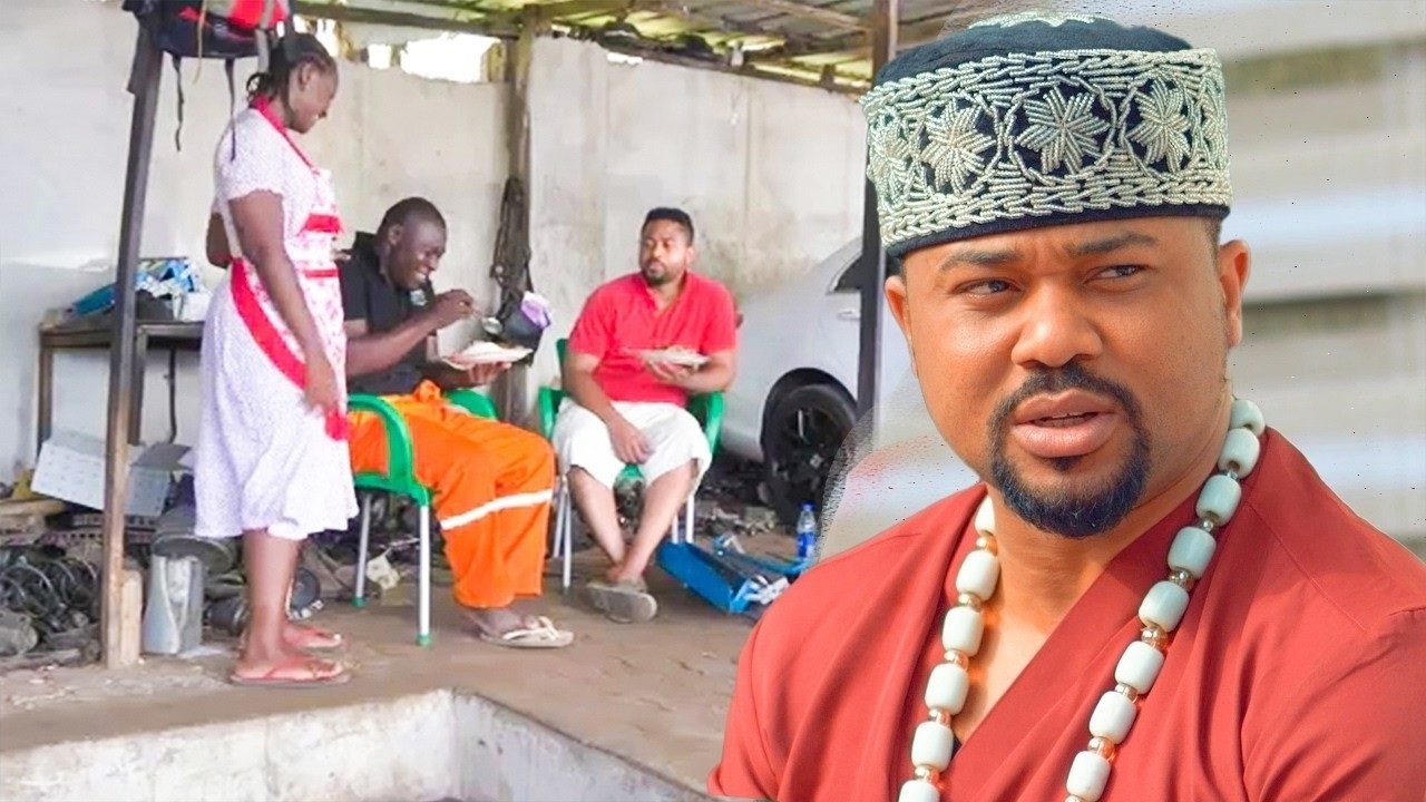 SHE WAS KIND TO HIM AND GAVE HIM FOOD AT THE MECHANIC WORKSHOP NOT KNOWING HE IS A PRINCE DISGUISING
