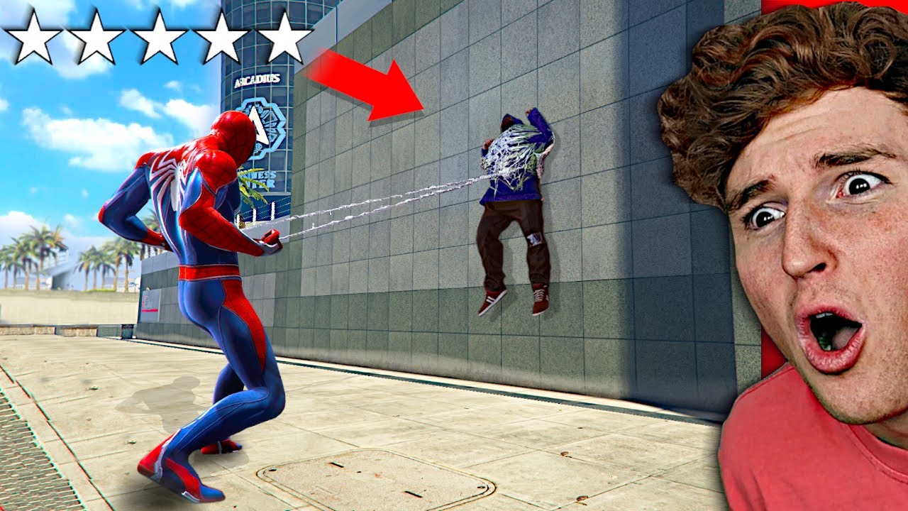 Playing As SPIDERMAN In GTA 5.. (GTA 5 Mods) background
