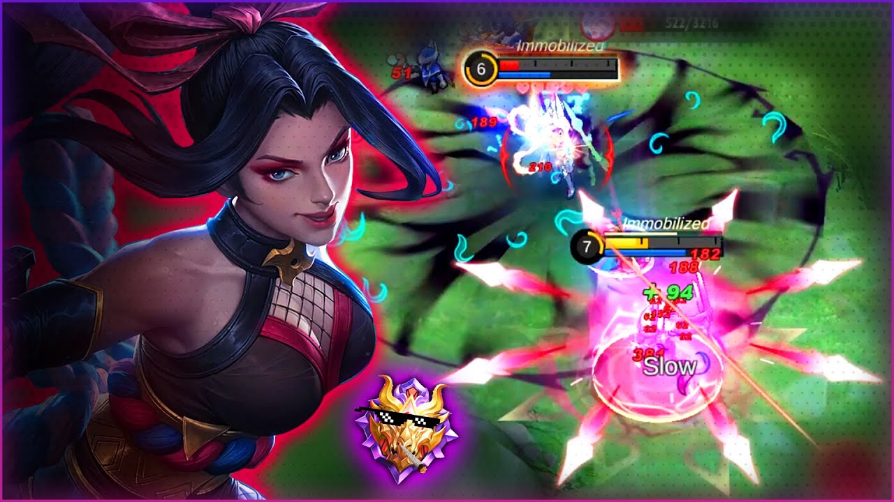 Pro Solo Hanabi Gameplay on Mythic Rank in Season 25 【Mobile Legends】 background