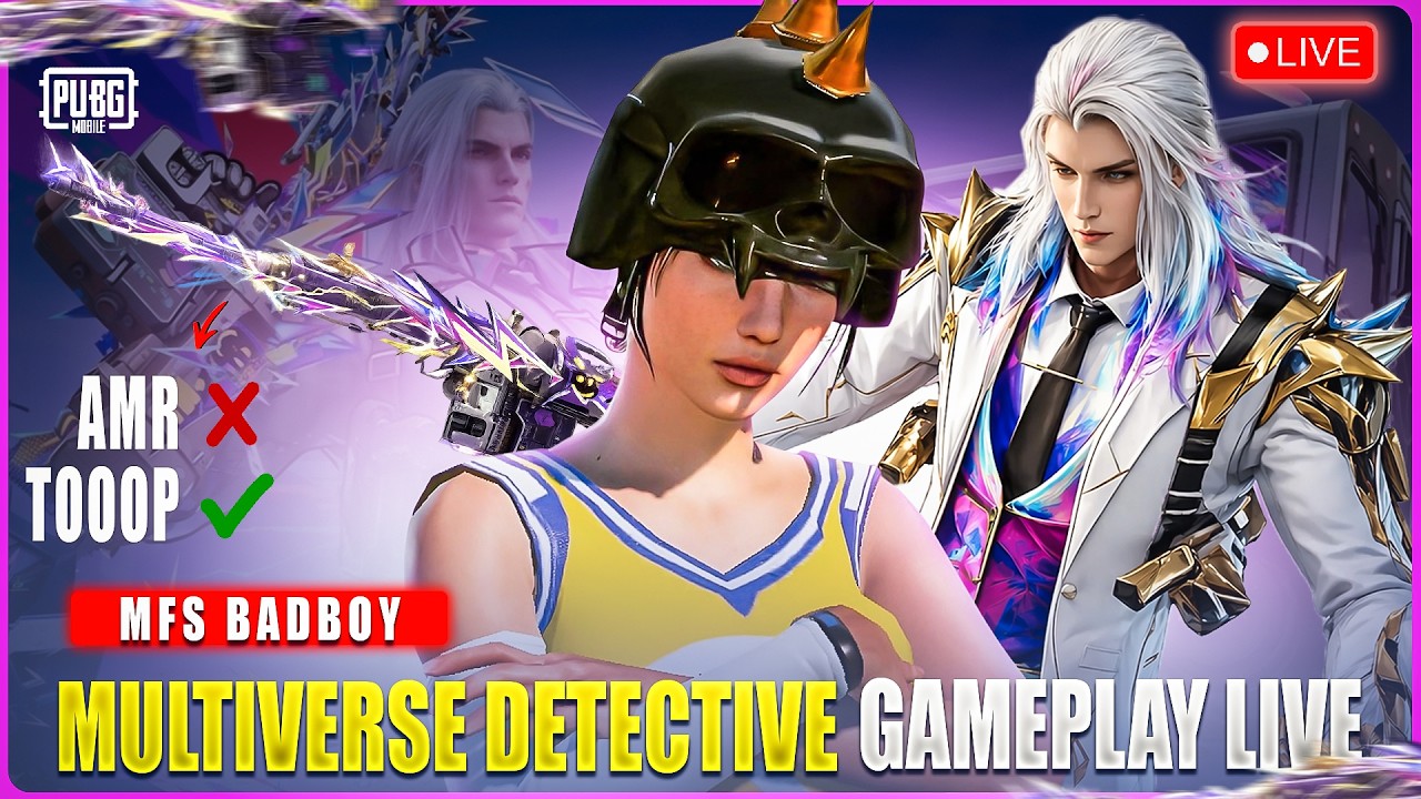 LIVE ๐ฅ Multiverse Detective Gameplay ๐ฑ AMR โ Tooop โ๏ธ | PUBG Mobile