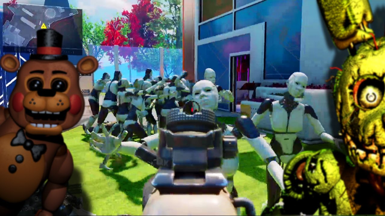 Black Ops 3 - Nuketown iRobot / Five Nights At Freddy's Easteregg (Call of Duty BO3) backdrop
