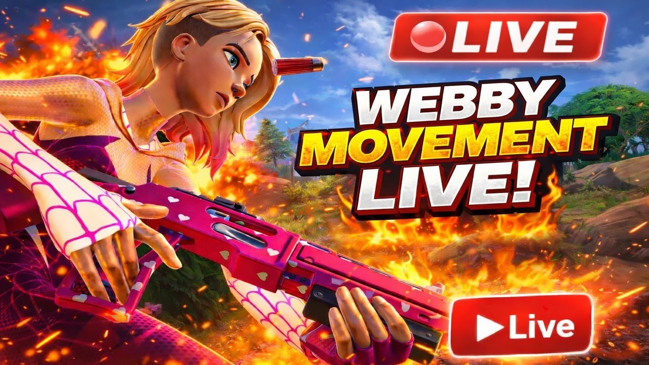 Fortnite LIVE: Gameplay + Free Movement Training | Webby Movement