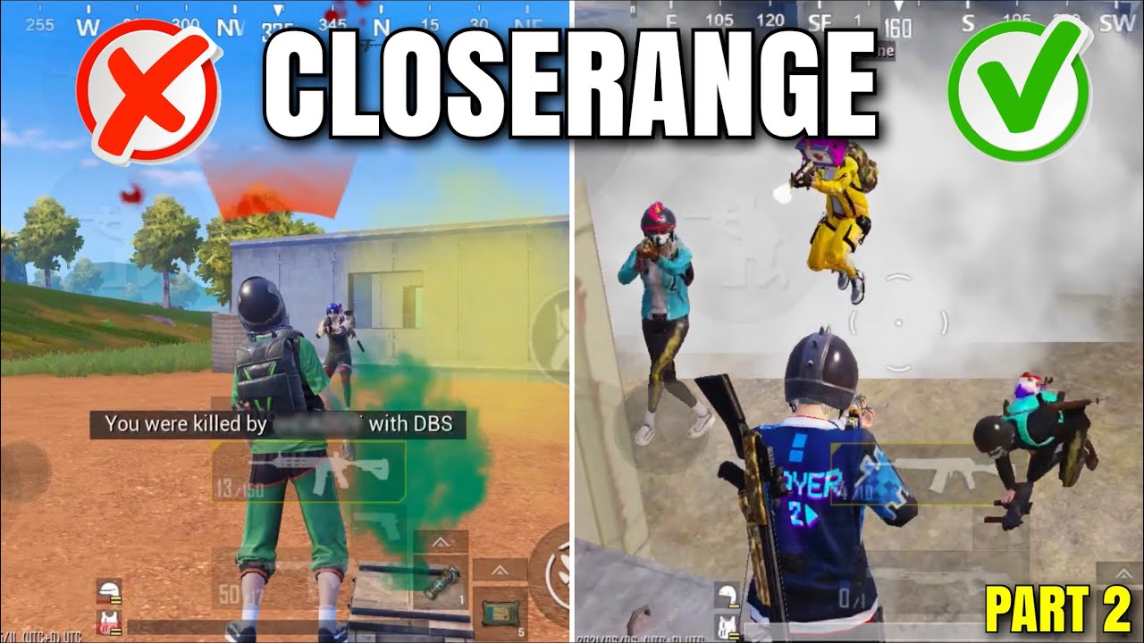 TOP 5 TIPS & TRICKS MOVEMENTS FOR BECAME MONSTER IN CLOSE RANGE đ„ PUBG Mobile