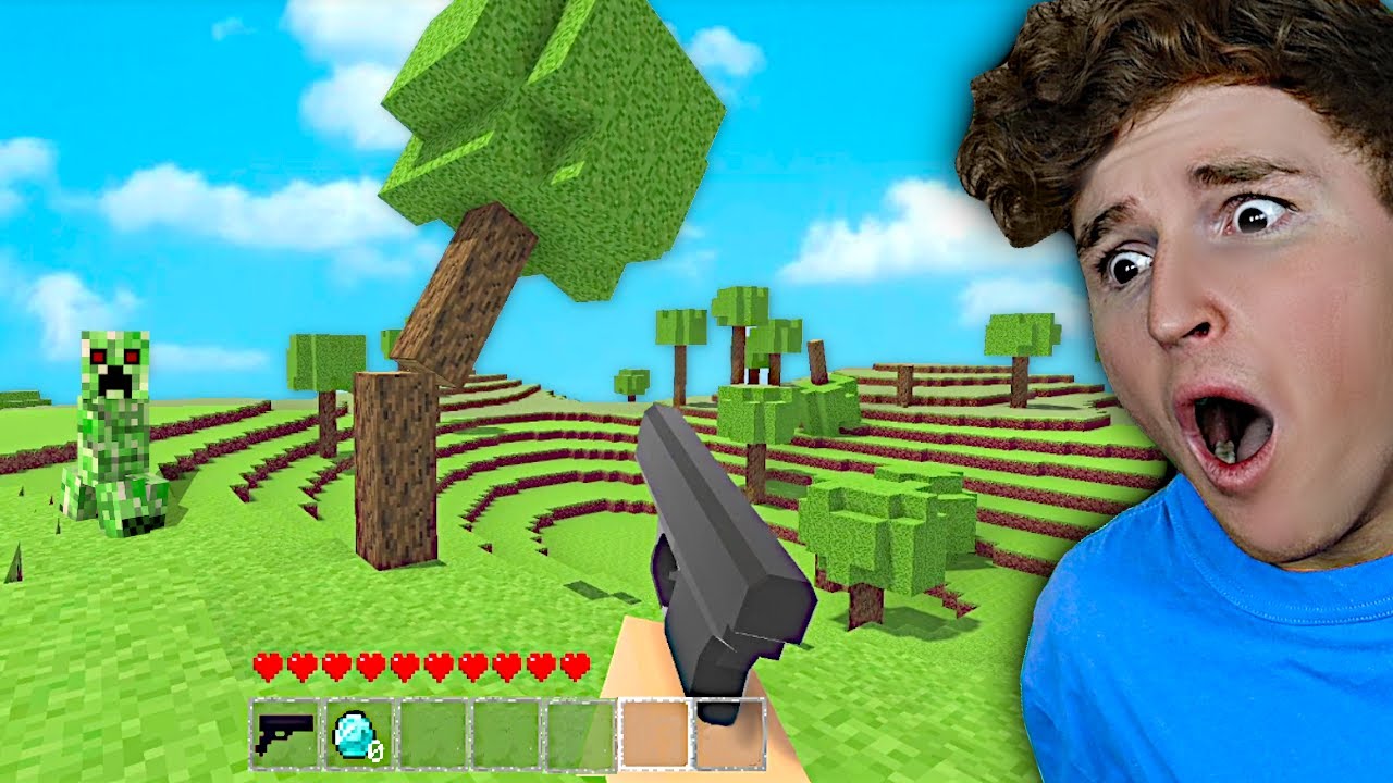Playing CURSED Minecraft With REALISTIC PHYSICS.. backdrop