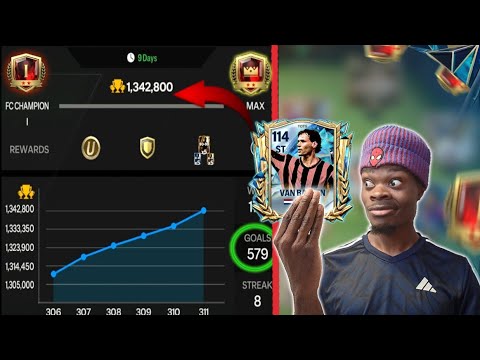 Grinding to Top 100📈 With TOTS Maxed ranked VAN BASTEN💥 || Top H2H Gameplay! 🏆 - FC Mobile