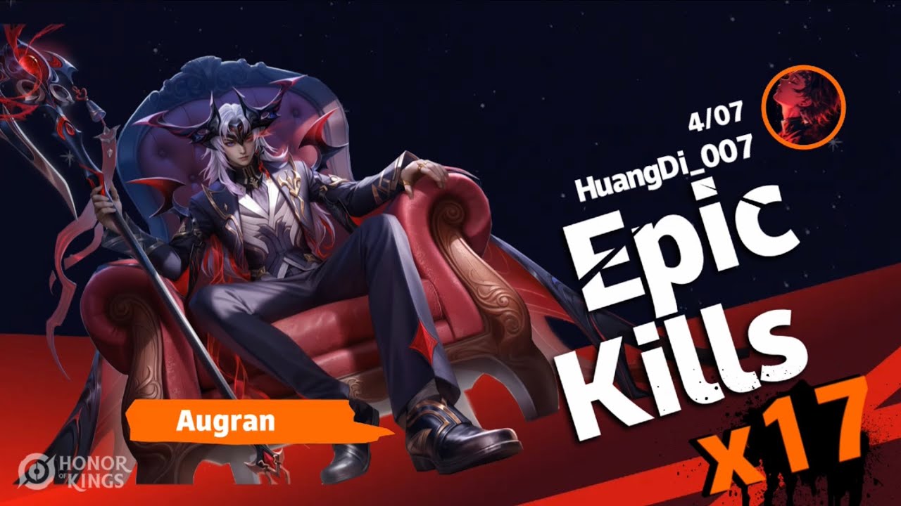 Augran Domination in Honor of Kings India | 17 Kills Domination | HOK