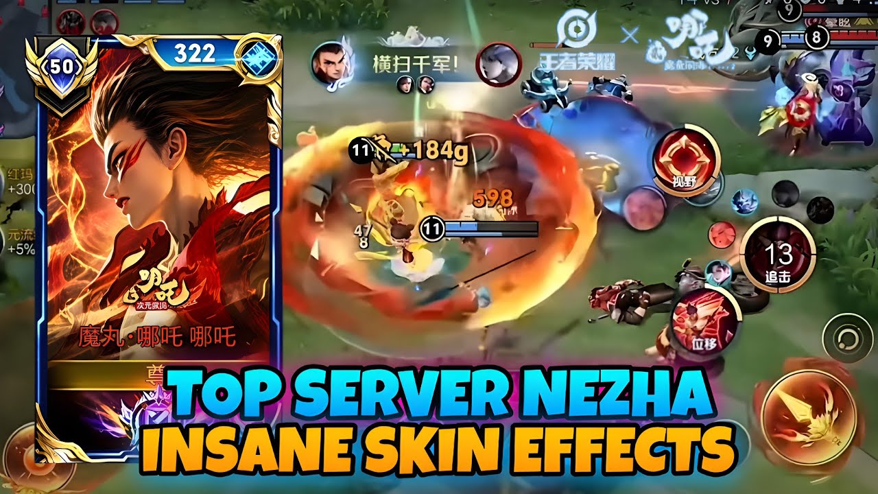 TOP SERVER NEZHA USING NEW SKIN! HOK x NEZHA 2 ๐คฉ INSANE EFFECTS AND A SICK NEW MAP | HONOR OF KINGS