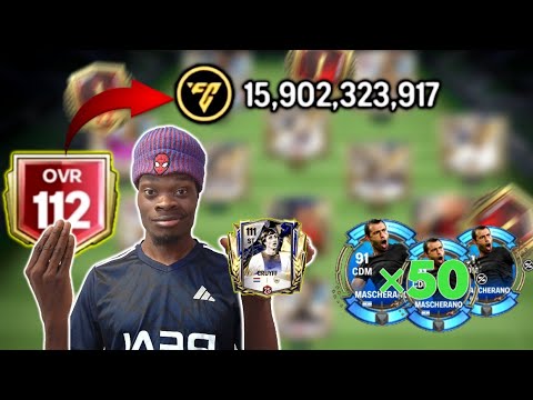 My biggest team Upgrade EVER🤑! 15Billion+ Budget! Buying UTOTY Icons to Hit 112! - FC Mobile