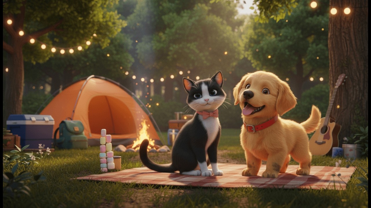 Cute Cat story: Go camping - Our Best Picnic Trip Ever