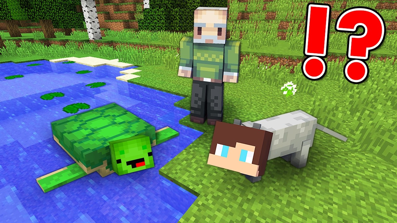 Playing Minecraft as PETS! background