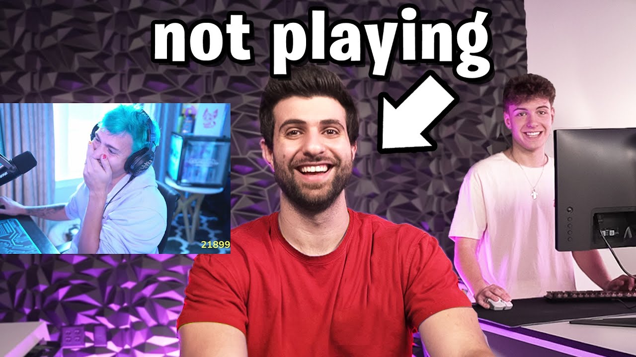 I Hired a Fortnite Pro to Secretly TROLL Ninja! background