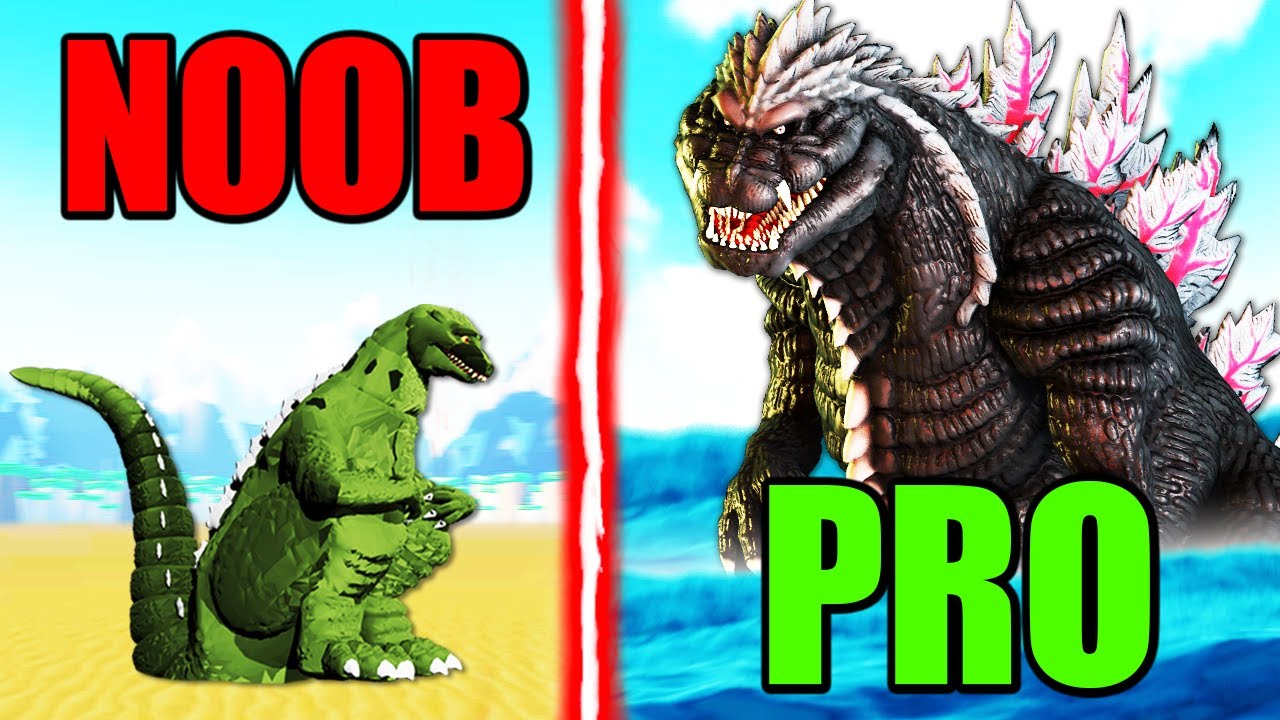 NOOB to PRO GODZILLA in 1 Hour in Kaiju Universe ROBLOX background